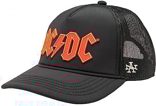 American Needle Riptide Valin ACDC Cap SMU706A-ACDC, Mens Cap with a Visor, Black, One Size EU
