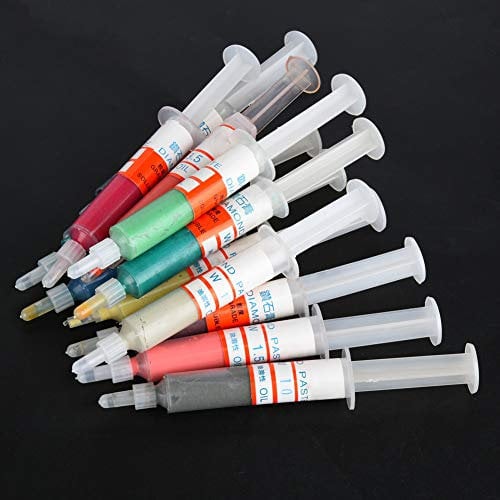 12 Stück Polierpaste, öliges Harzwachs, Diamant, 12 Stück Diamant-Schleifpaste, Schleifwerkzeug, Sand mit Aufbewahrungsbox