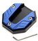 Ashuxxn Motorrad Ständer Fuß Seitenverlängerung Pad Unterlage Fuß-Verbreiterung Ständer Platte Universal Motorrad Seitenständer Motorrad Seitenständer Verlängerung Pad CNC Aluminium (Blau)
