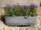 Lot de 3 pots de fleurs en zinc galvanisé