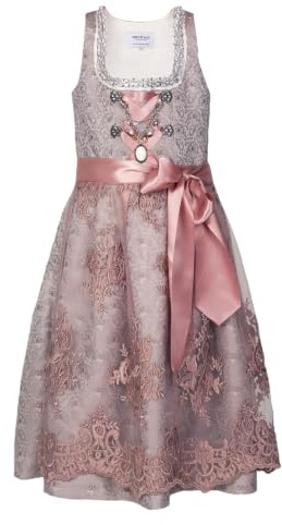 Edelnice Trachtenmode Kinder Dirndl Aurelie inkl. Spitzenschürze Gr. 92-164