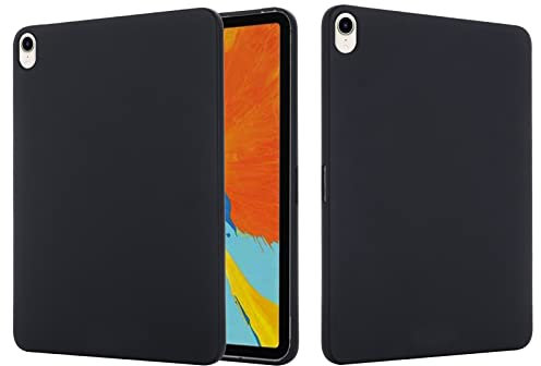 Funda de Silicona Premium Funda para Apple iPad mini (2021) Case Ultra Slim TPU Soft Silicone Cover Correa Carcasa Rasguño y Huellas Dactilares Totalmente Protectora para Apple iPad mini (2021),Negro