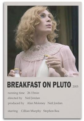 xze Poster Breakfast On Pluto, Wandkunst, Leinwandposter, dekoratives ästhetisches Poster, Druck, Dekorposter, 60 x 90 cm, ungerahmter Stil