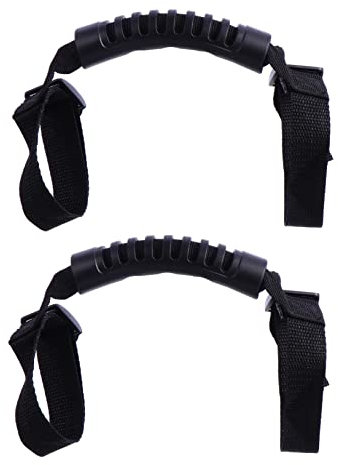 OUNONA 2 Stück Auto Sicherheitsgriff Innen Haltegriff Aus Pvc Pp Pom Schwarz Für Ausstieg Und Komfort