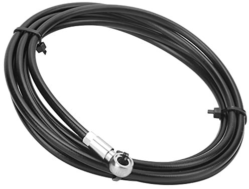 POENVFPO Disc Brake Oil Tube, 2M Black Stainless Steel Bike Brake Hose Kit with Connection Insert, for SRAM Guide R