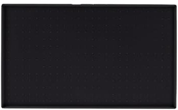 STOUCLA Schuhmatte Abtropfmatte, rutschfest, Abtropfmatte Geschirr, lebensmittelechte Silikonmatte Küche, Unterlage Kaffeemaschine, schwarz, 60 x 40 cm