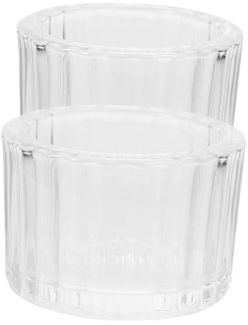 MUSISALY 2stücke Klartglas Kerzenhalter Für Tafelkerzen Teelichthalter Aus Glas Für Schreibtisch Stabiler Sockel Durchsichtiger Behälter Wiederverwendbar Zur Dekoration