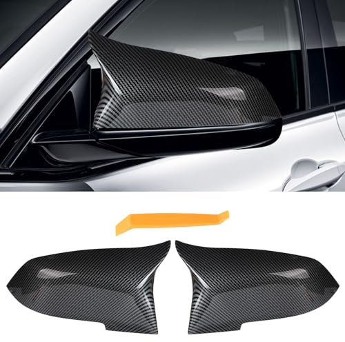 LALAGO Spiegelkappen Außenspiegel für BMW, Kompatibel mit Rückspiegel Abdeckung BMW 3 Series F30 F31 320i 328i 330i 335i, BMW 4 Series F32 F33 F36 420i 428i 435i (Kohlefasermuster)