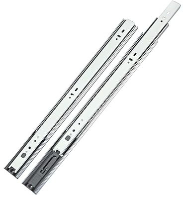 LOOTICH Kugelführung Vollauszug Push-to-Open Rückprall-Schubkastenführungen 500 mm Schubladenschiene Teleskopschiene Kugelauszug Auszugsführungen für Schubladen Seitenmontage (1 Paar)
