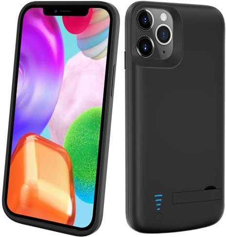 Giabuao Battery Case for iPhone 16, Real 8500mAh Slim Rechargeable Extended Charging Case, Portable Protective Case with Battery for iPhone 16 - Black