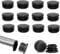 PacuM 40 Pcs Round Plastic End Caps 22 mm Pipe Plugs Furniture Leg Pipe Insert Dining Chair Leg Foor Protectors for Metal Legs Fences Glide Protection from Chair Legs and Furniture