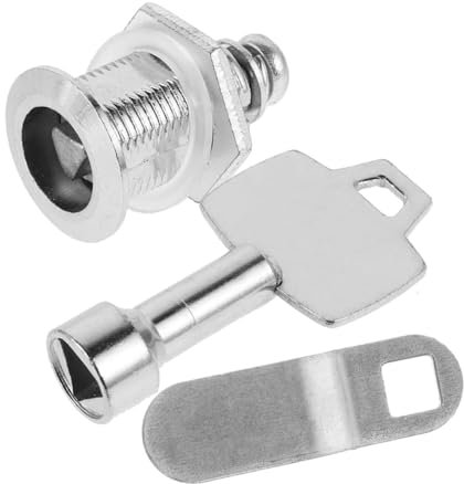 Angoily Trash Can Lock Key of Garbage Bin Lock Outdoor Waste Bin Triangle Socket Key for Dogs and Secure Use