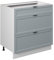Vicco Küchenunterschrank Fame-Line, Hellblau-grau, 80 cm mit 3 Schubladen, ohne Arbeitsplatte