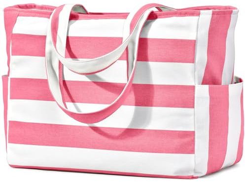 oscaurt Strandtasche XXL Familie Shopper Tasche Damen Umhängetasche Tote Bag Badetasche Faltbare Sporttasche Saunatasche