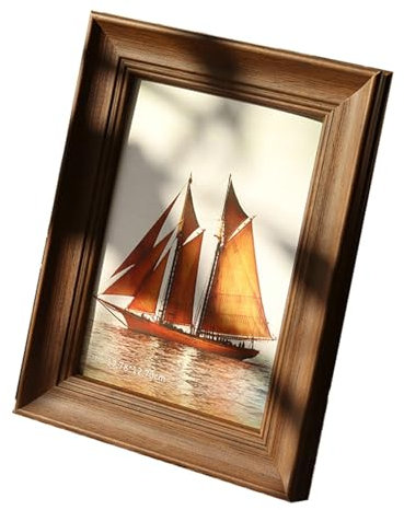 Ayoiow Fotorahmen 15x10 cm Kaffee Harz Bilderrahmen Vintage für Hochzeiten Bilderrahmen Tisch