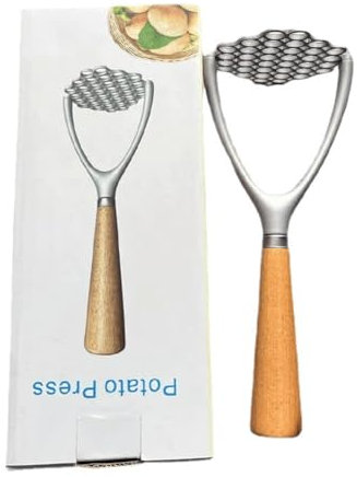 Qerwsdty Kartoffeln, Schlamm, Druck, Holzgriff, Kartoffelstampfer, Reispresse, Obst, Gemüse, Werkzeuge, Küchenhelfer, Ersatzteile, Zubehör, Teile