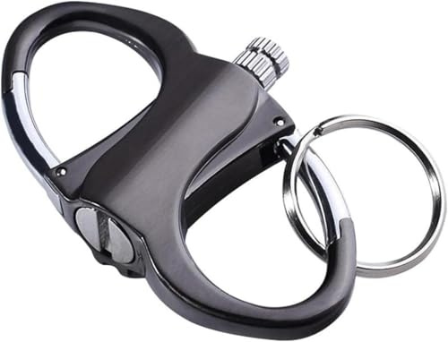 SoeUyd Permanent Match Metall Feuerzeug-Ewiges Streichholz Schlüsselanhänger, Streichholz Feuerzeug, Wiederbefüllbares Infinity Feuerzeugs, Multifunktionales Schlüsselanhänger
