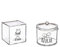 DAMDAM GO Salero y Azucarero de Cocina Super Original Acrilico Diseño Frases, Juego de Sal y Azúcar con Tapa (Sal de la Vida)