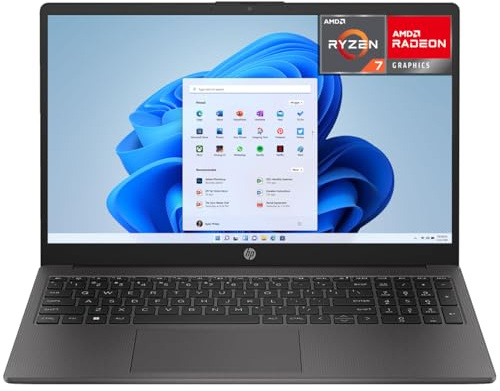 HP Laptop 255 G10 AMD Ryzen 7 7730U 32GB 512GB SSD 15.6 Full HD W11 English Keyboard Intensive Multitasking and Business Productivity
