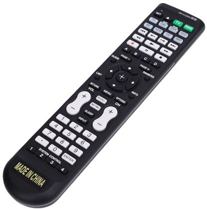 Denash Apprendimento della Sostituzione del Telecomando con Telecomando DVD, RM VLZ620 Universale, Compatibile con TV, DVR, Videoregistratore, CD, AMP, CBL, BD per TV DVD DVR VCR CD