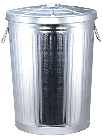 Garbage Recycling Bin Outdoor Trash Can, School Kitchen Park With Lid/Trash Can, Large Capacity 7L/75L Storage Bucket Kitchen Trash Can (Silver Large)