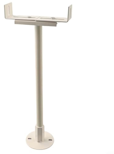 Vintage Adjustable Radiator Floor Bracket 36-41cm Height, Sturdy Iron and Steel Central Heating Radiator Legs, White Cast Iron Radiator Feet Stand, Compatible(1pc)