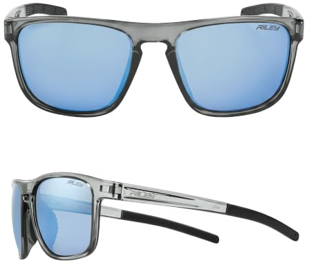 Riley Navigator X HD Polarised Sunglasses – Sports Sunglasses Men Eyewear with UV Protection, Anti-Fog, Anti-Scratch Tecton400-Coated Lenses & Eco Frame for Cycling, Driving & Outdoor Use