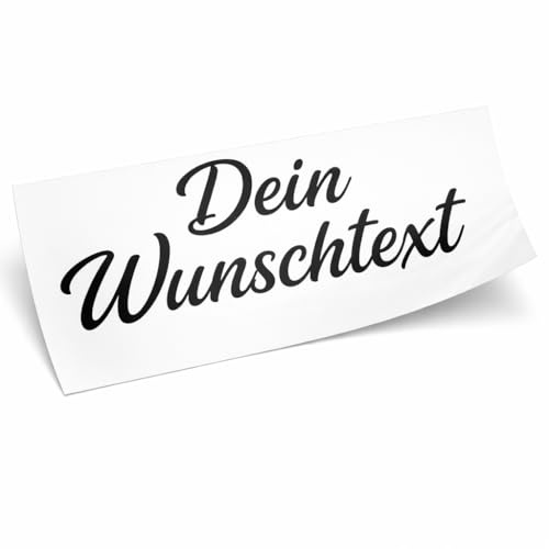 Gedikum Personalisierter Auto Aufkleber mit Wunschtext – Individueller Schriftzug für Fahrzeuge & Motorrad – Wetterfest, langlebig – Vinyl Sticker 8–100 cm