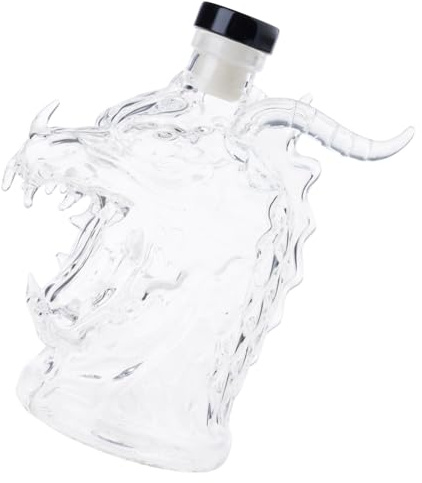 Dragon Head Whiskeys Decanter Liquor Dispenser Funny Bottle Cool Drinking Accessories for Home Decorations Gift Dragon Shape Decanter Glass