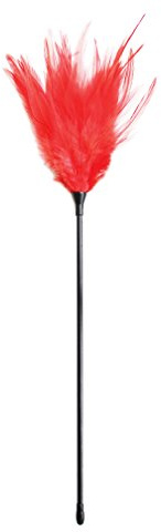Boowhol Damen Herren Feder Peitsche Paddel Erotik Federkitzler Fesseln Bondage S&M Sexspielzeug streichelfreund Lange Flogger für Paar-35 cm