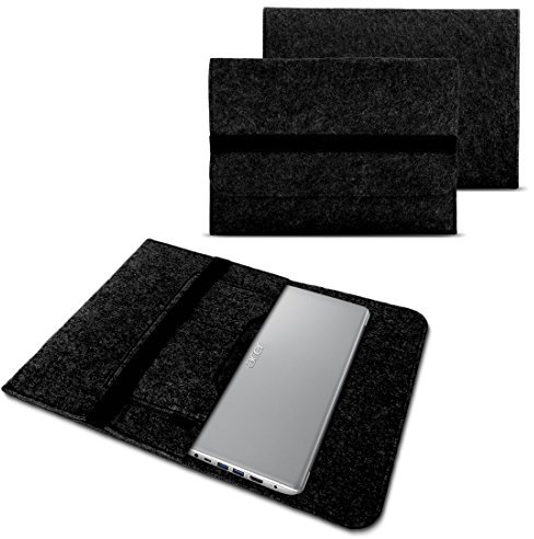 NAUC Schutzhülle kompatibel für Acer Switch 3 5 7 Pro 13,5 Zoll Tasche Hülle Filz Sleeve Case Notebook Cover, Farben:Dunkel Grau