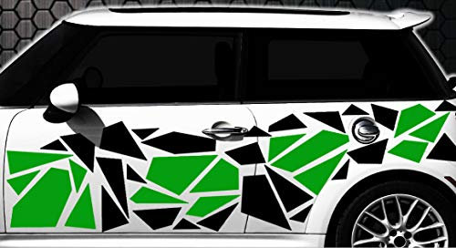 HR-WERBEDESIGN Camouflage Pixel Cyber XXL Set Auto Aufkleber Sticker Tuning Stylin Wandtattoo n