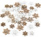 Logbuch-Verlag Streudeko Blumen 45 weiße Natur Holz mini Tischdeko Ostern Kommunion Feste Hochzeit Geburtstag Holzblumen 2,5-3,5 cm