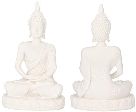 Raguso Meditieren Mini-Statue, Buddha, sitzend, Skulptur, Handwerk, für die Dekoration des Hauses, Tischdekoration