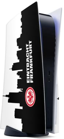 DeinDesign Skin kompatibel mit Sony PlayStation 5 Disc Edition Folie Sticker Offizielles Lizenzprodukt SGE Eintracht Frankfurt