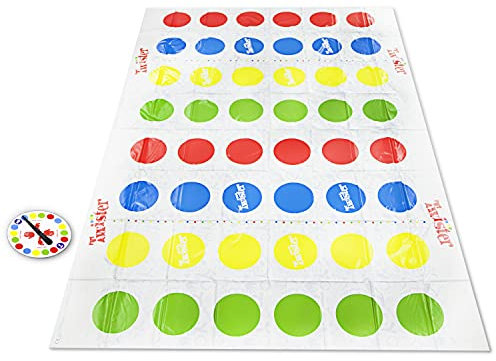 Hasbro Gaming Twister Ultimate mit größerer Matte und mehr Farbfeldern, Spiel für Familien und Kinder ab 6 Jahren, kompatibel mit Alexa (eksklusiv nur bei Amazon)