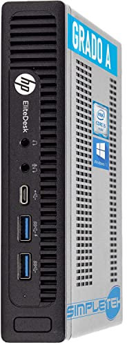 PC COMPUTER DESKTOP FISSO MINI NUC HP Elitedesk 800 G2 USDT i5 6500 Fino a 3.6 GHz SSD M.2 Windows 10 Pro SmartWorking (16GB RAM SSD 480GB) (Ricondizionato)
