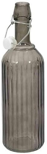 Bouteille en Verre Design Clapet 1L Gris
