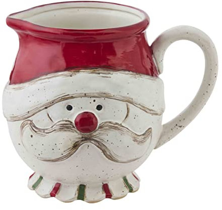 Mud Pie Pichet de Noël de ferme, Père Noël