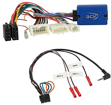 Lenkradfernbedienung Adapter Interface LFB Multi-Anschluss passend für Dacia Duster ab 2012 kompatibel mit verschiedenen Autoradios