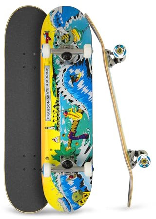 Crandon Skate | Northzone Kollektion | 7,75 | 8 | 8,25 Zoll | Komplettes Skateboard für Anfänger und Profis | Skateboards | Rollbretter | 7-lagiges kanadisches Ahornholz (North, 8,25)