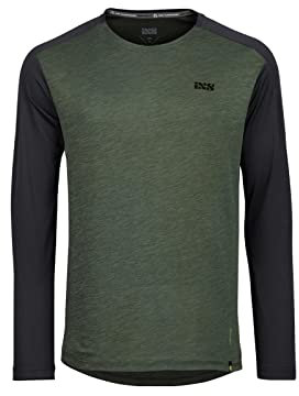 IXS Kids MTB-Jersey Langarm Flow X Oliv Gr. S