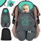 KIDIZ® Baby Einschlagdecke Winter mit Kapuze +Tasche Babyeinschlagdecke Universal für Babyschale, Autositz, z.B. für Maxi-Cosi, Römer für Buggy Babybett Kinderwagen & alle Gurtsysteme 3 & 5-Punkt Gurt