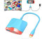 Switch Dock pour Nintendo Switch OLED, station d'accueil TV portable avec port HDMI et USB 3.0 de rechange pour MacBook Pro Air (rouge et bleu)