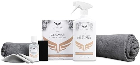 Car Gods® Ceramico Pro Preparation & Rapid Ceramic Coating Hydrophobic Paint Protection Kit - For Maximum High Gloss Slickness