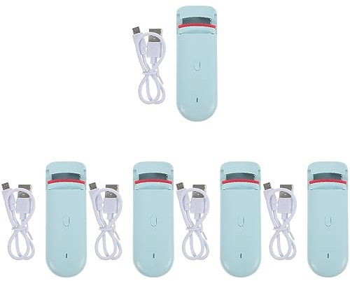 POPETPOP 5st Elektrische Wimpernzange Beheizbarer Wimpernclip Tragbare Wimpern Wiederaufladbare Wimpernzange Wimpern- -tool Wimpernzange Mit Kamm Werkzeug Zubehör Kieselgel Lockig