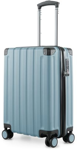 Hauptstadtkoffer Q-Damm Handgepäckkoffer (54x37x21 cm) 38 L, Poolblau | ABS-Hartschale · TSA-Zahlenschloss · Erweiterbar · 4 Rollen · Austauschbare Ersatzteile · Kabinengepäck · Wochenendtrip