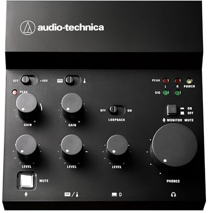 Audio Technica AT-UMX3 USB Desktop Audio Mixer
