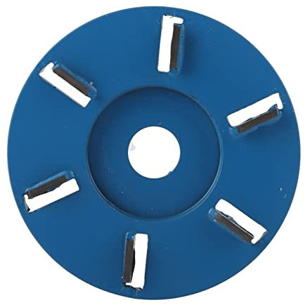 Generic Wood Carving Disc for Angle Grinder, 6 Teeth Mill Cutter, Alloy Steel + Tungsten Steel, Compatible with Angle Grinder