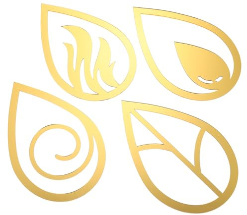 ORFOFE Lot De 4 Autocollants Muraux Pour Décoration Dintérieur Salon Effet Miroir